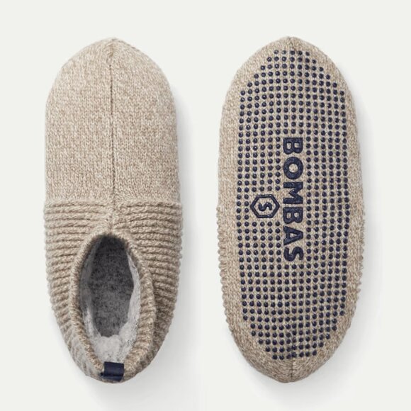 NWT Bombas Gripper Slippers in Taupe - Picture 1 of 5